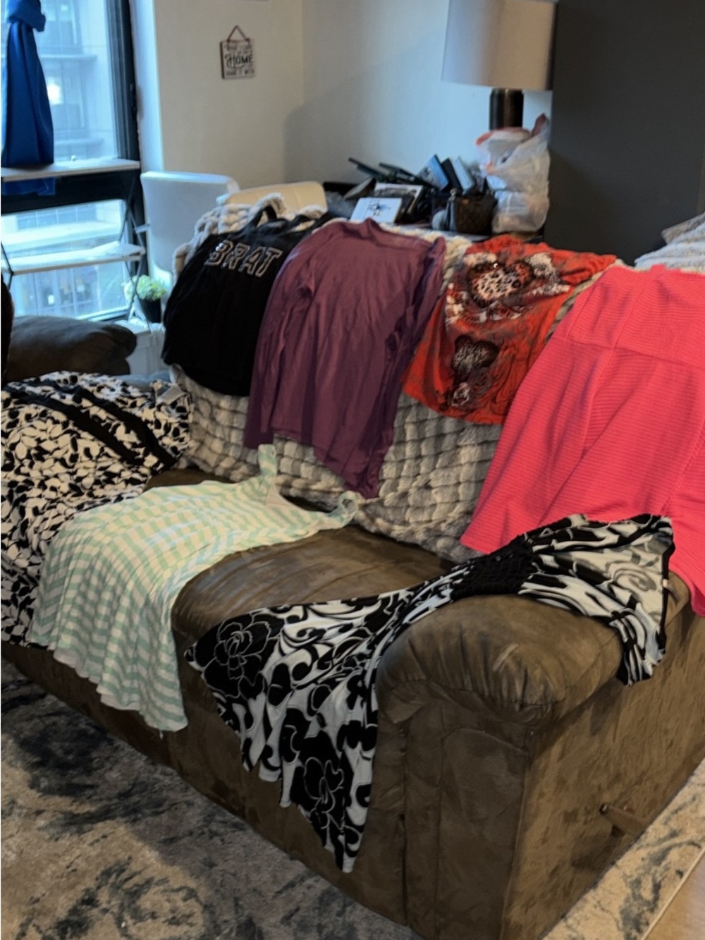 Assorted Bundle shirts and dresses - Pink, Purple, Black & White